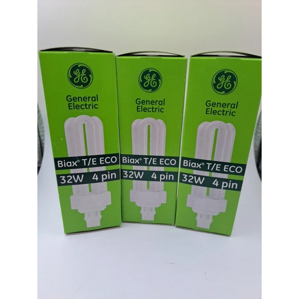 Pack Of 3 General Electric Biax T/E Eco 32W 4 Pin GX24q-3 BRAND NEW